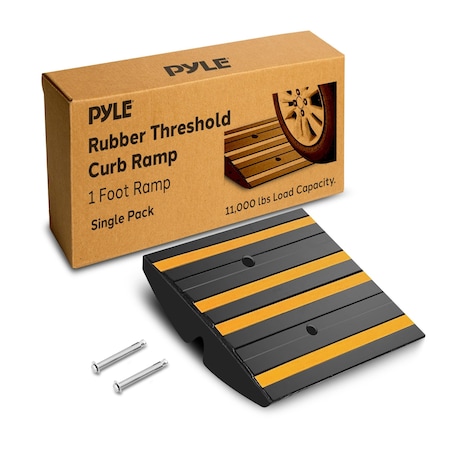 Pyle Rubber Curb Ramp for Driveway PCRMP1SY