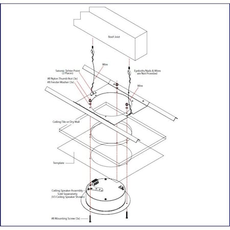 Cyberdata Cyber Data Ceiling Mount Brack Bracket 010991 10991
