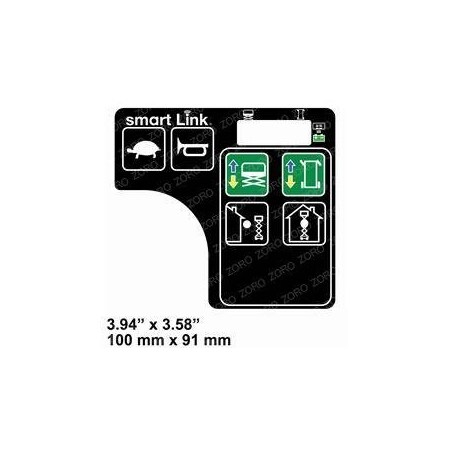 Genie REPLACEMENT DECAL, STD, DUAL ZONE, GR/GS, UI 1283810GT