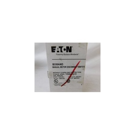 Eaton Disconnect Switches 3P 30A 600V EA B330AND