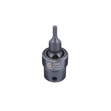 Sunex 3/8 in Drive 4Mm Universal Hex Bit Driver Impact Socket 365904