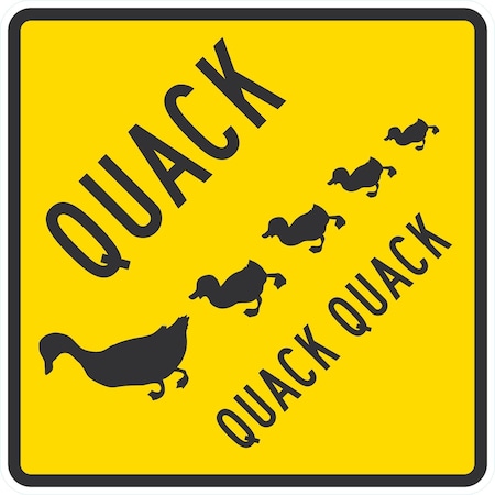 Lyle Quack Quack Quack (W/Graphic), 24x24, Engineer Grade, Yellow G-12934-EG_24x24