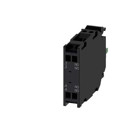 Siemens Contact module with 2 contact elements, 2 NO, gold-plated contacts 3SU1400-1AA10-3NA0
