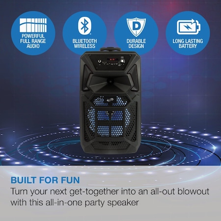 Ilive Portable Wireless Bluetooth Tailgate Party Speaker ISB352B