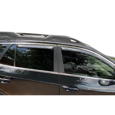 Ventshade Rainguards, Low Profile, In-Channel, Smoke, Acrylic, Set Of 4 194376
