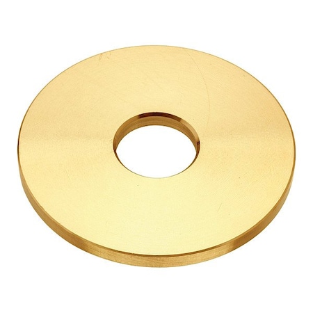 Zoro Select Flat Washer, For Screw Size 5/8 in , Brass Plain Finish, 2 PK WASB58WBR