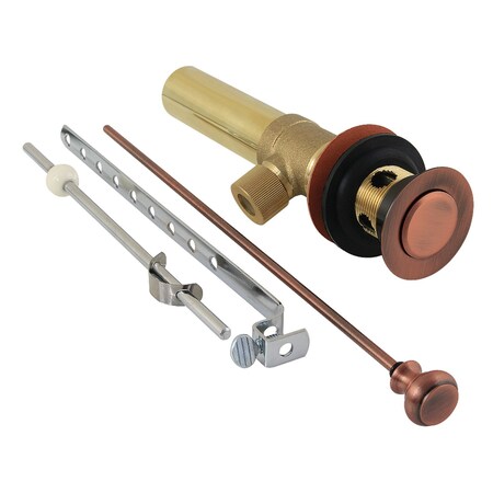 Kingston Brass Pop-Up Drain with Overflow, Antique Copper KB2006AC
