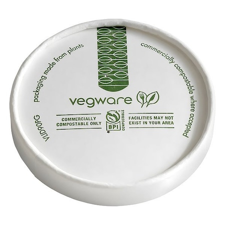 Vegware Disposable Soup Container Lid, PK500 VLID90PG