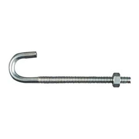 National Hardware 14x4 Zinc J Bolt, 10PK N232-892