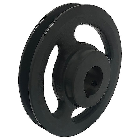 Zoro Select V-Belt Pulley, Cast Iron, Fixed AK27X1/2