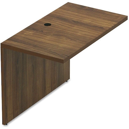 Lorell Lorell Desk Bridge - 41.4" x 23.6" x 30" - Walnut - Chateau Series 34325