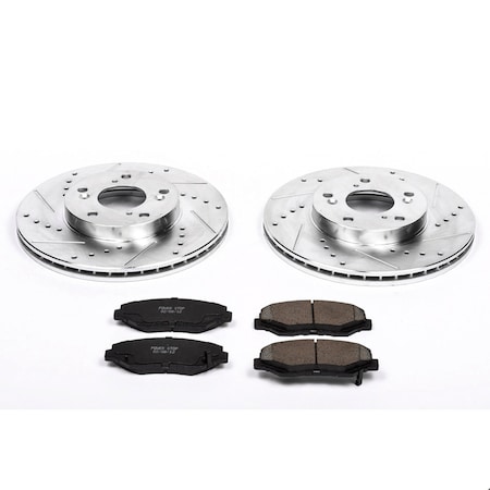 Powerstop FRONT 1 CLICK BRAKE KIT W/ HARDWARE K1043