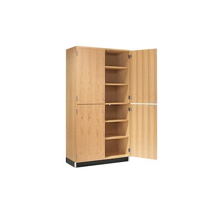 Diversified Spaces Tall Storage Cabinet, Oak Frame, 6 Shelves 356-3622K