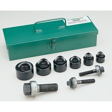 Greenlee 9 Piece Manual Punch Driver Set, 10 ga. 39860G