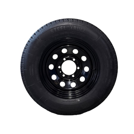 Steelbull - Steel Master SteelBull ST225/75R15 8 Ply TL Highway Rib Tire on a 6 on 5.5 Bolt Black Modular Wheel 599554SBBLK