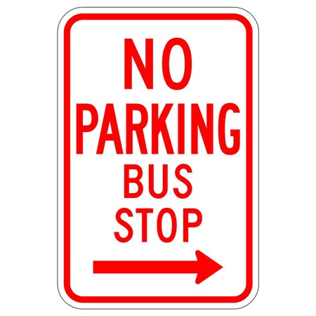 Sign Solutions Usa Parking Sign, 12 in W, Aluminum Sign, White DUS12DWT1218R7-7R