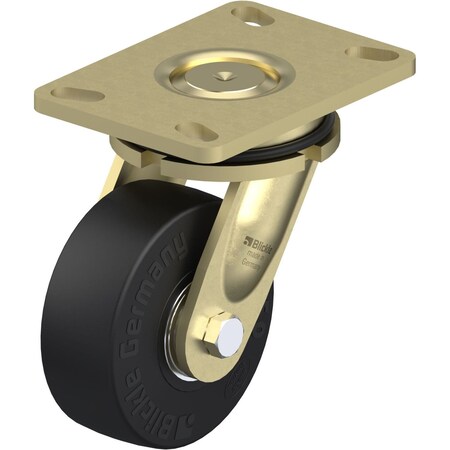 Blickle Swivel Plate Caster, Solid Rbr, 5", 700 lb. LS-SE 125K-16