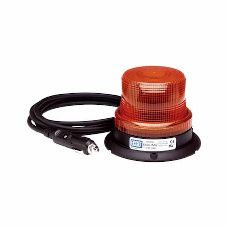Ecco 12-80 VDC 360 deg LED Beacon Light, Amber 6465A-MG-CS