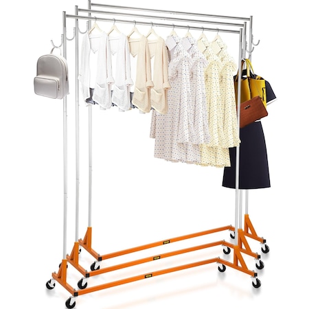 Vevor Z-Truck Clothing Rack Rolling Garment Z Rack Lockable Casters Heavy-duty SZOON3611