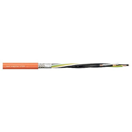 Chainflex Motor Cable, 8 AWG, Orange, PVC, 1000 V CF886-700-01