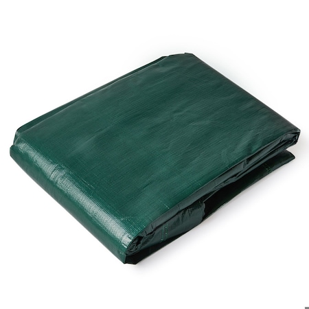 Tarps Now Poly Tarp, 9' x 9", 8 Mil, Black, Green, Poly DTHDP-99