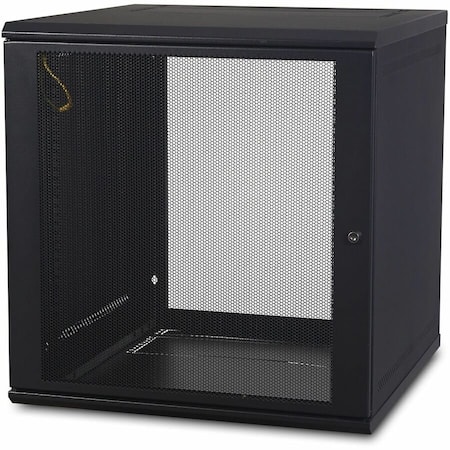 Apc NetShelter 12U Wallmount Rack Cabinet Single Hinged Server Depth Unassembled AR112