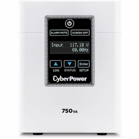 Cyberpower 750VA/600W UPS 120V 6 NEMA 5-15R-HG 60601-1 TESTED NEMA 5-15P-HG PLUG 3YR WARR M750L