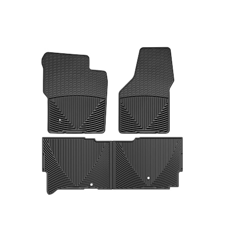 Weathertech Black, Front and Rear All Weather Floor Mats W19-W206