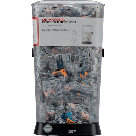 Honeywell Howard Leight Prefilled Laser-Trak Antimicrobial-Protected Dispenser, LT-30, 400PK HL400-LT-30-AM