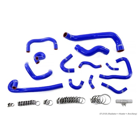 Hps Performance Silicone Radiator, Heater and Ancillary Coolant Hose Kit 57-2135-BLUE