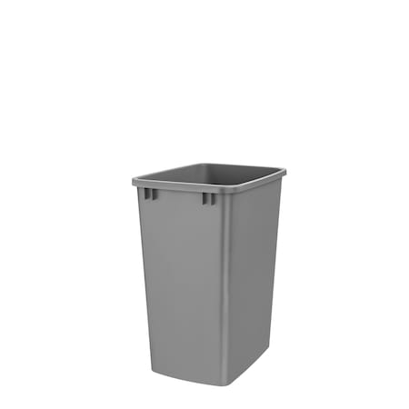 Rev-A-Shelf 35 Qt, Under Sink Trash Can, Container, Wastebasket, Silver RV-35-17-52