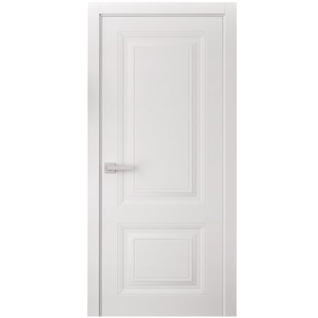 Sartodoors Interior Door 42 x 80 inches, BASIC 9422 White, Single Regular Panel Frame Handle, Bathroom Bedro BASIC9422ID-SKIN-42