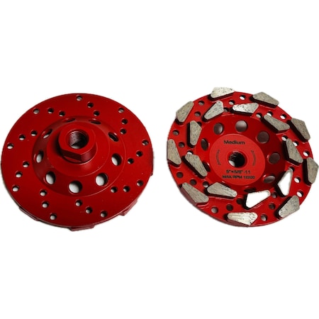 Vantage Product Double PNR Segmented Cupwheel, Concrete Cutting, 5', Medium PNR518A1HT30