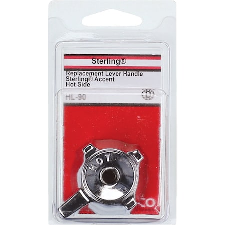 Westlake Pipe & Fittings Sterling Accent Hot Handle Chrome Tub & Shower Handle Kit HL-90