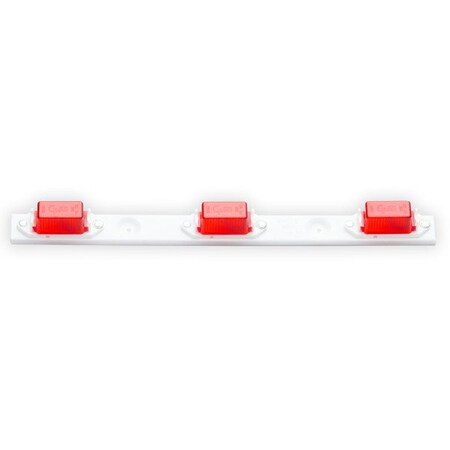 Grote Incandescent Rectangular Bar 1558 Length x 114 Width x 138 Height Red Lens 49112-5
