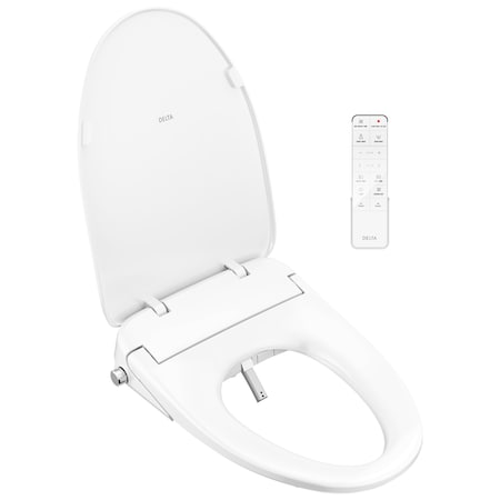 Delta Refresh Ultimate Elongated Electric Bidet Toilet Seat 893007E-WH