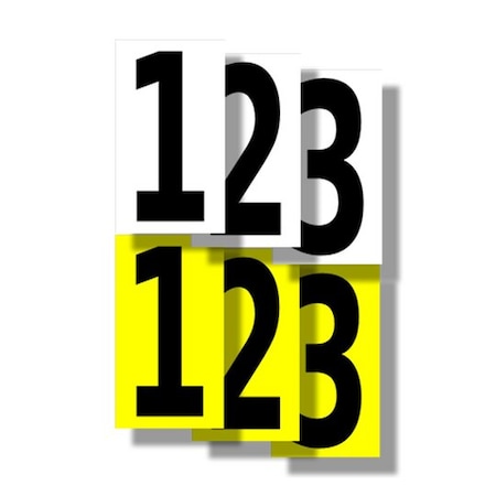 Piprd Industrial Floor Marking Number, 4 ST8x4.5Y4