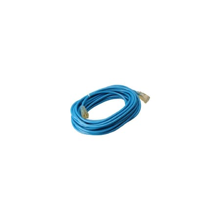 Master Electrician All-Weather Extension Cord, 14/3 SJTW, Blue, Lighted End, 50-Ft. 02468-06ME