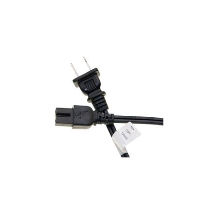 Cable Wholesale Notebook/Laptop Power Cord, NEMA 1-15P to C7, Polarized, 6 ft 10W1-14206