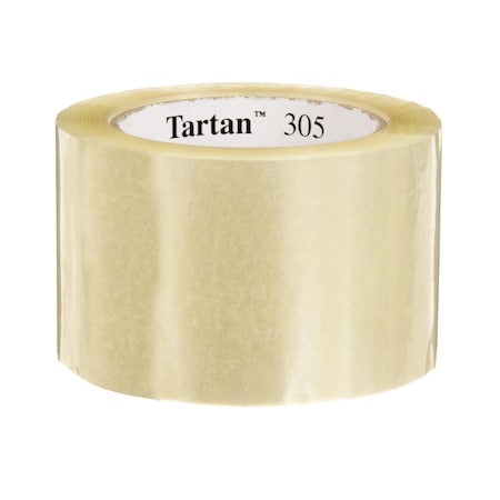 3M Packing Tape, 1.8 mil Thick, 2.8 in W x 109.4 yd L, 3 in Core Dia., Clear, 24 PK 305