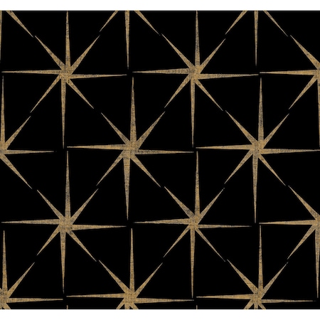 York Wallcoverings Evening Star Black Wallpaper GR5941