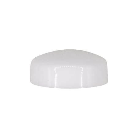 Auveco Pop-On Screw Cover - White - #10, 50PK 13838