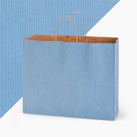 Nashville Wraps French Blue Shadow Stripe Bags, Vogue 16x6x13, 25PK FBSMV