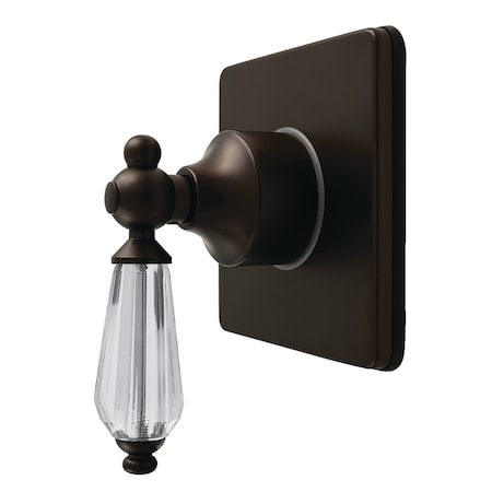 Kingston Brass Single-Handle Six-Way Diverter Valve with Square Trim Kit, Oil Rubbed Bronze KS4045WLL