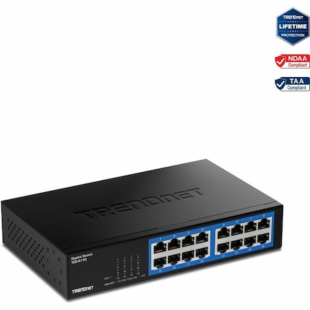 Trendnet 16 Port Gig Desktop Switch TEGS17D