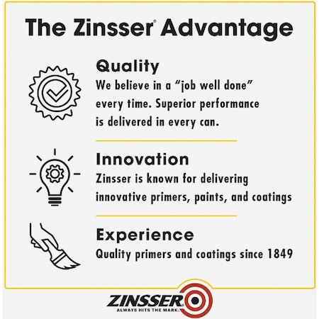 Zinsser Odor Killing Water-Based Interior Primer Wht To Clear 1 Gal. 305928