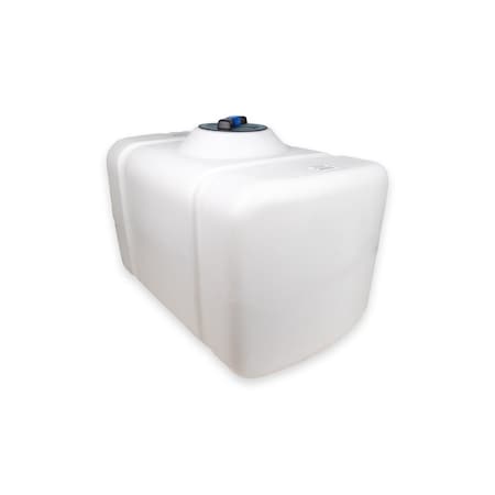 Norwesco Utility Tank, 27 3/4 in, White, Rectangular 43294-DS