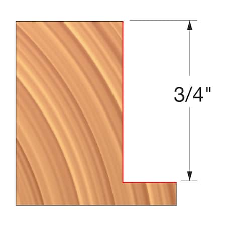 Freud 3-9/16in. x 3/4in. x 1-1/4in. Straight Edge Cutter UP144-IC