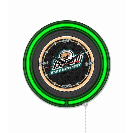 Holland Bar Stool Bemidji State University 15 Double Neon Wall Clock Clk15BK