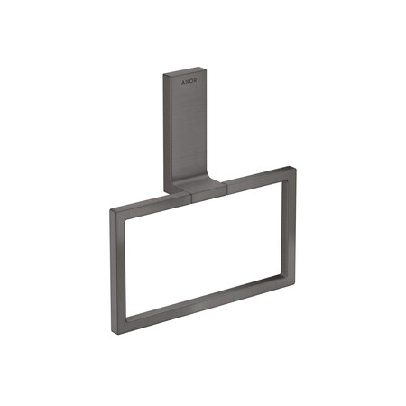 Axor Universal Rectangular Towel Ring in Brushed Black Chrome 42623340